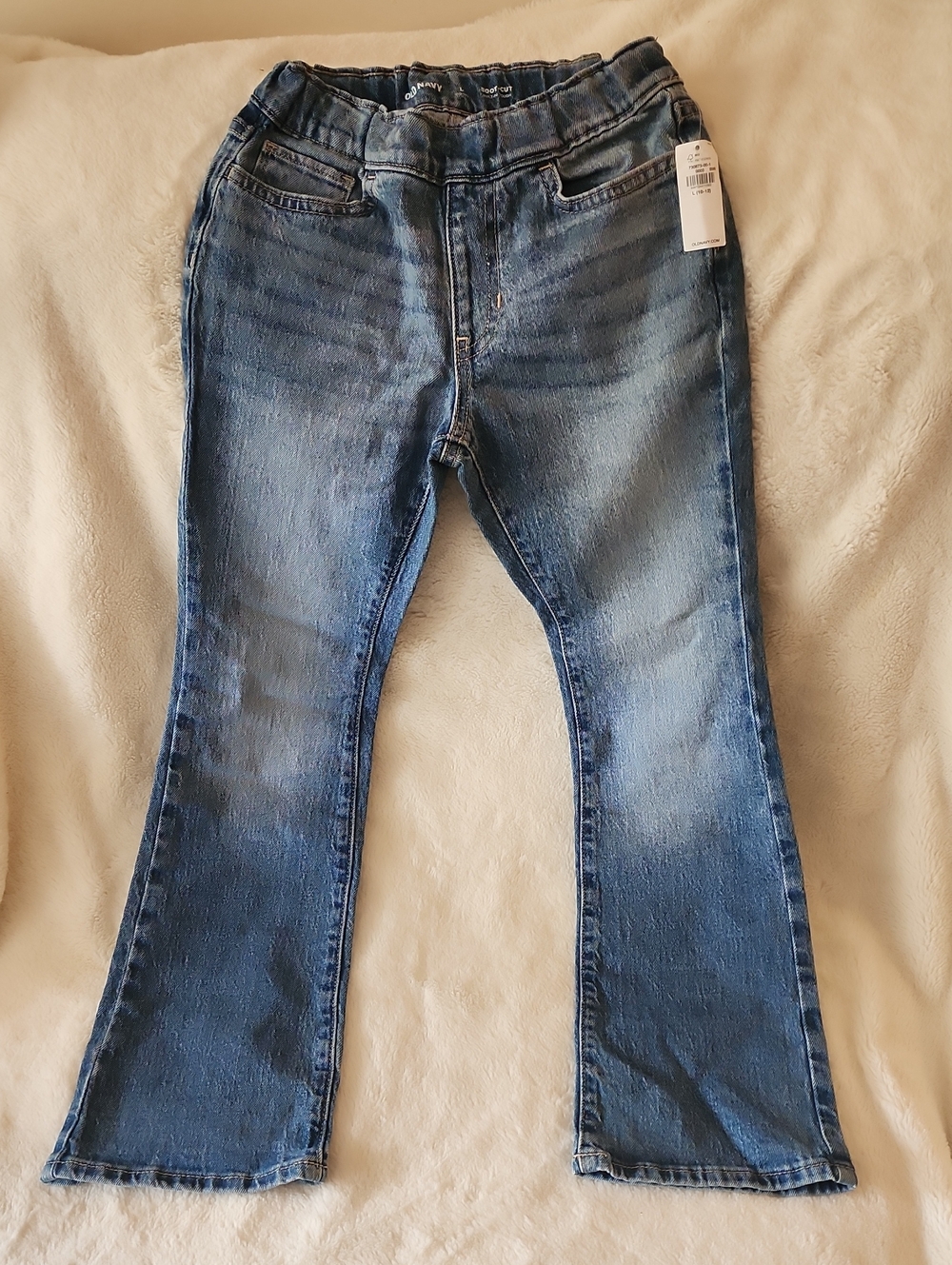 Classic Blue Girls Jeans Boot Cut NWT Old Navy SIZE LARGE 10-12